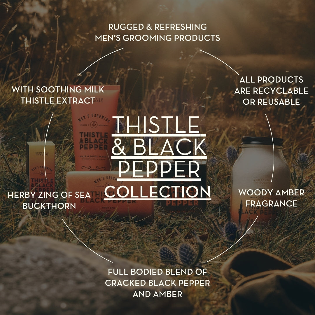Thistle & Black Pepper Face & Beard Soap 100g
