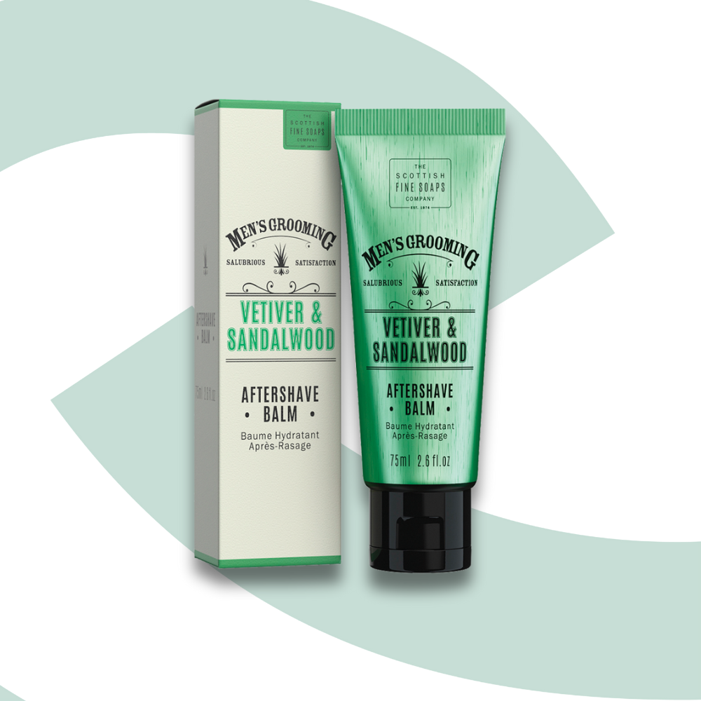 Scottish Fine Soaps Vetiver Sandalwood Aftershave Balm