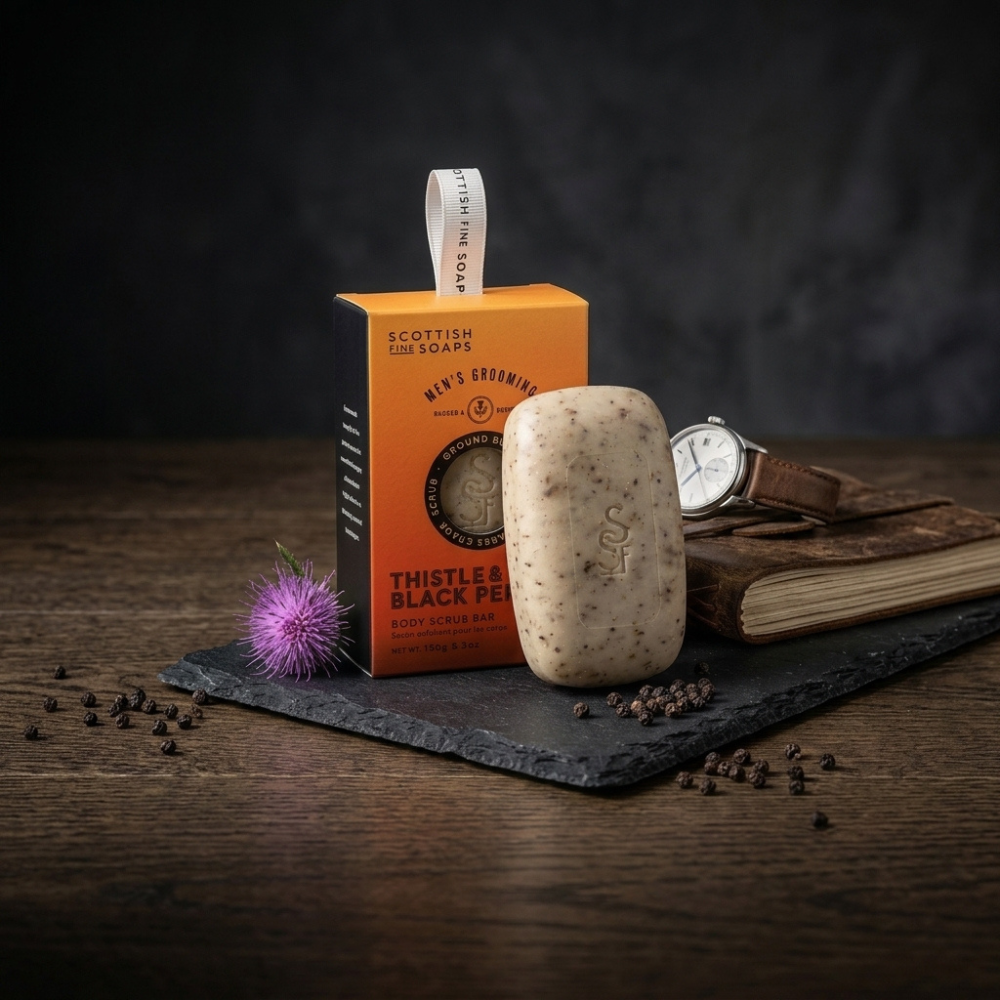 Thistle & Black Pepper Body Scrub Bar 150 g