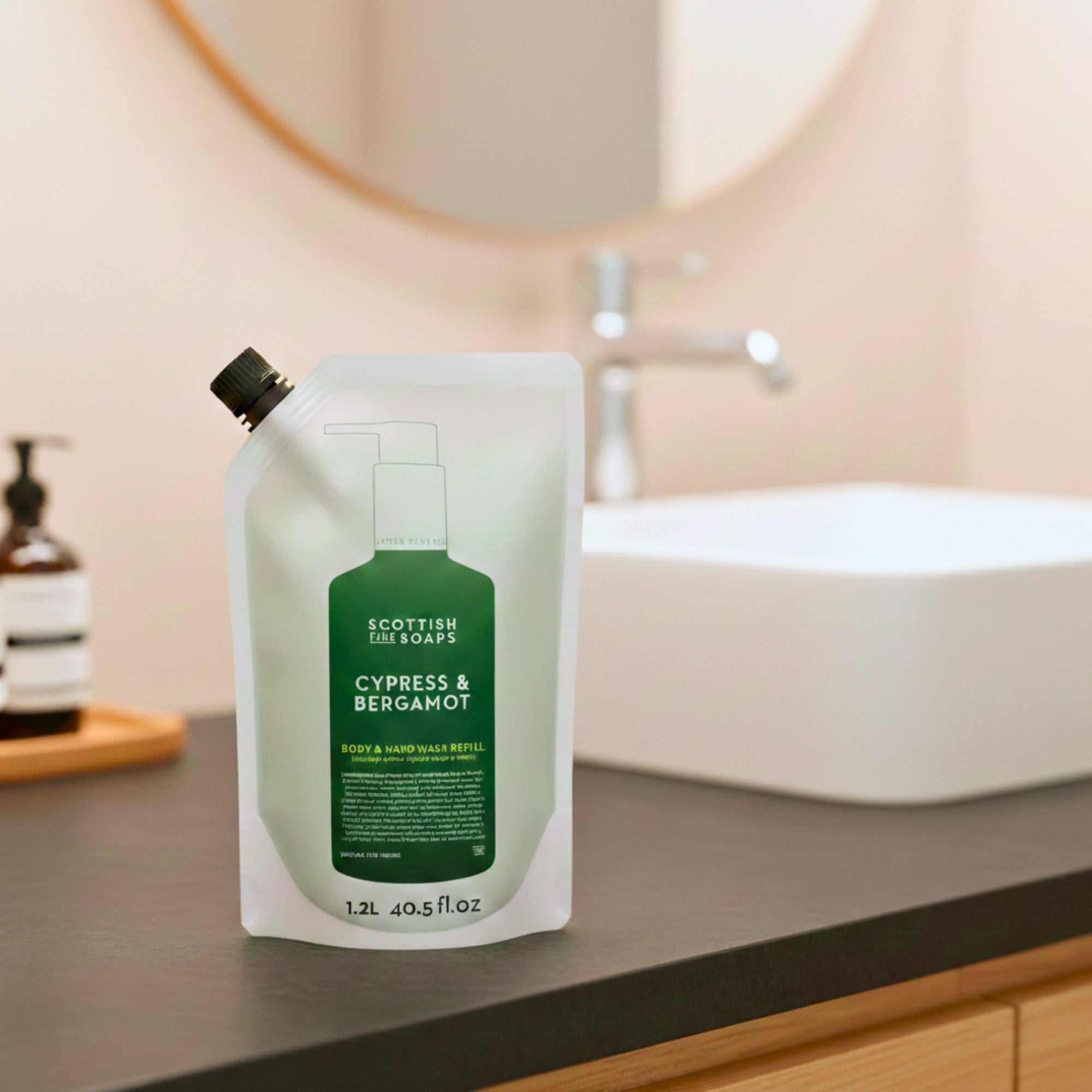 Cypress & Bergamot Zest Body & Hand Wash 1.2L Refill