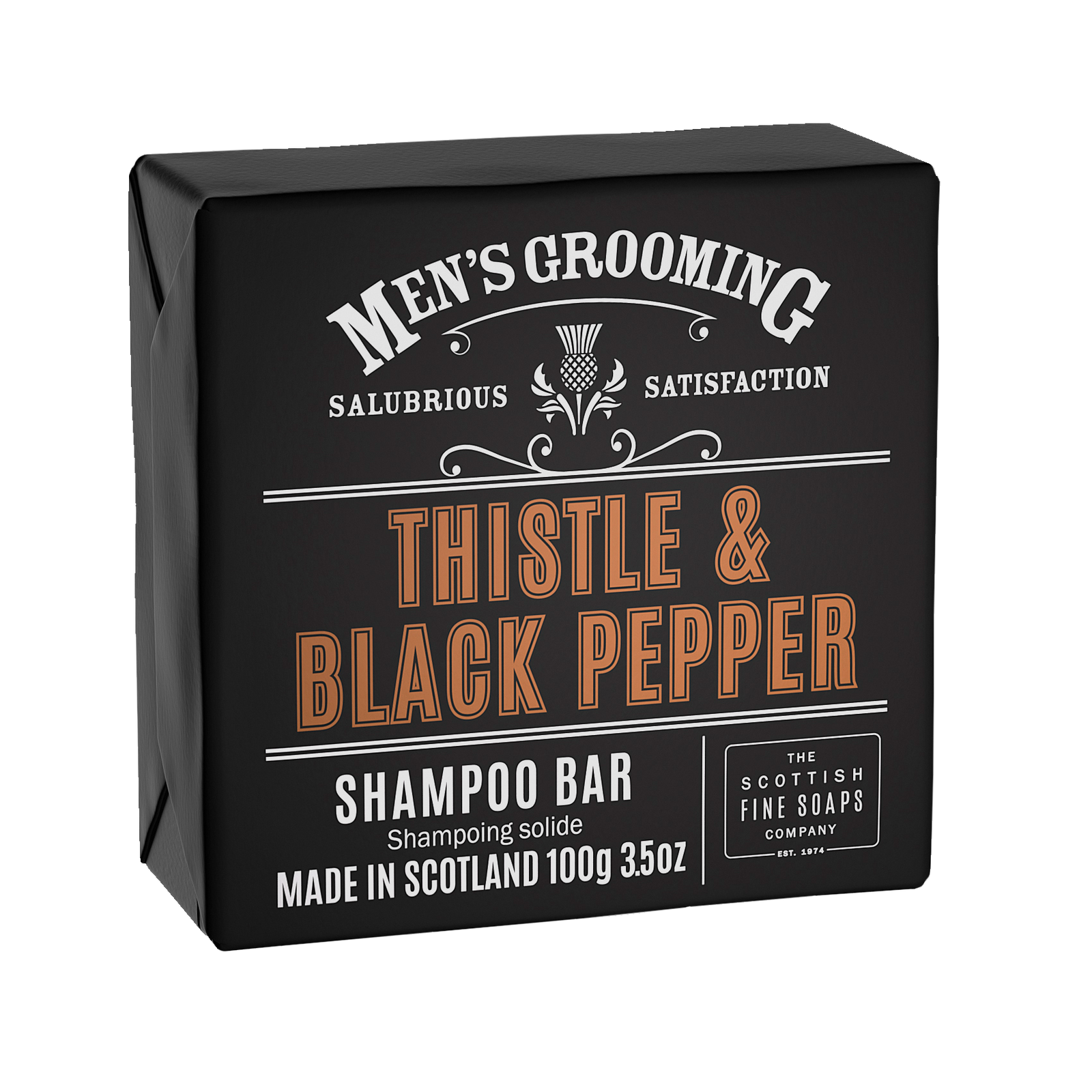 Thistle & Black Pepper Shampoo Bar Wrapped 100g