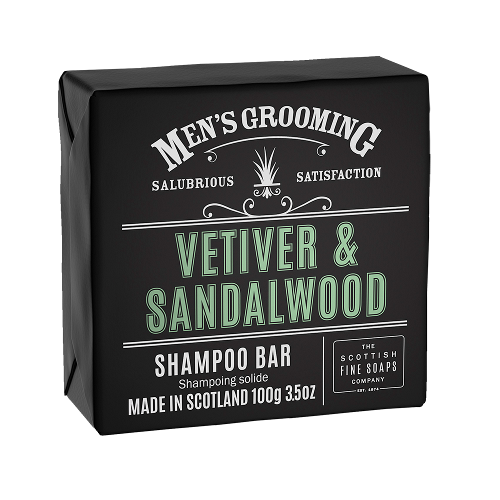 Vetiver &amp; Sandalwood Shampoo Bar Wrapped 100g