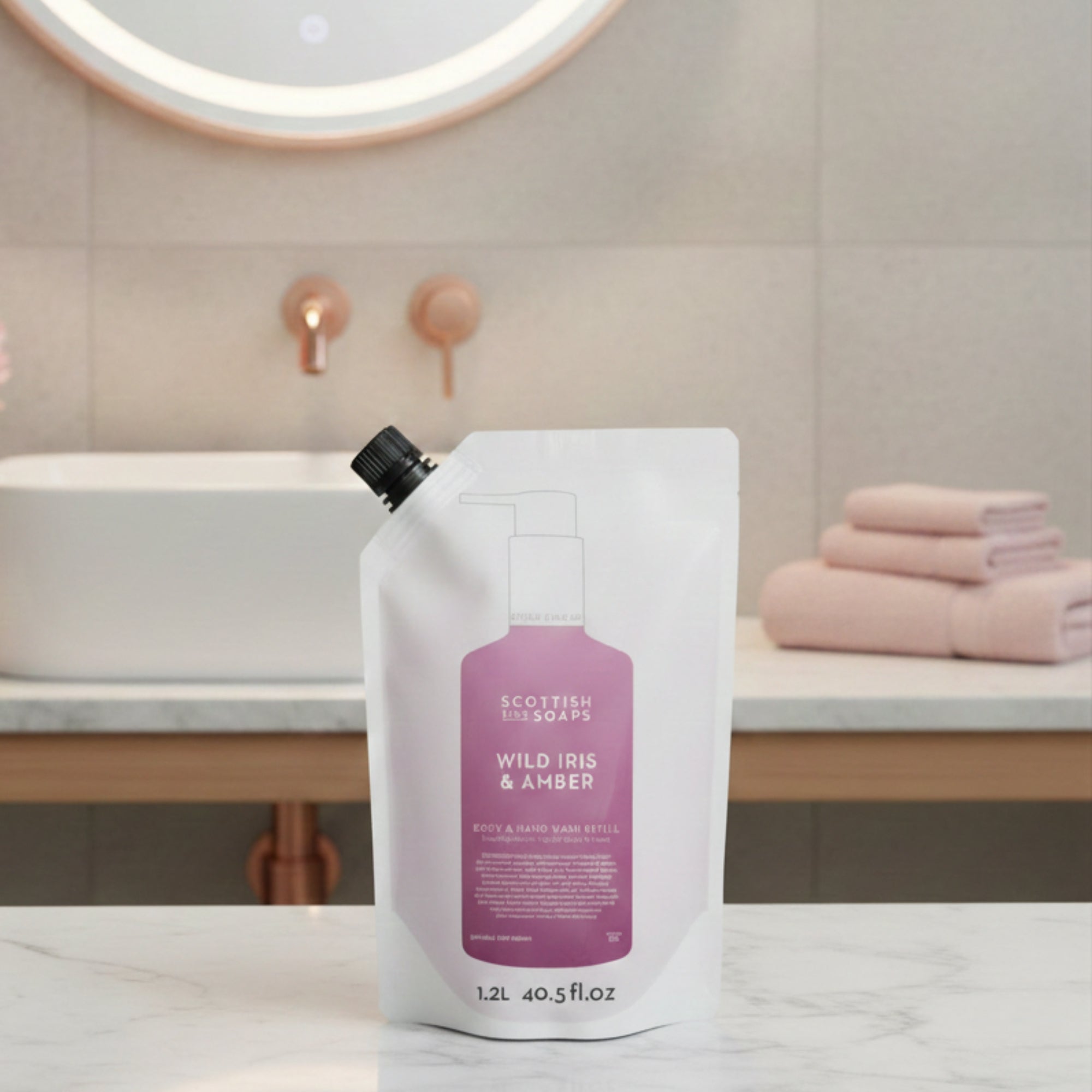 Wild Iris & Amber Body & Hand Wash 1.2L Refill