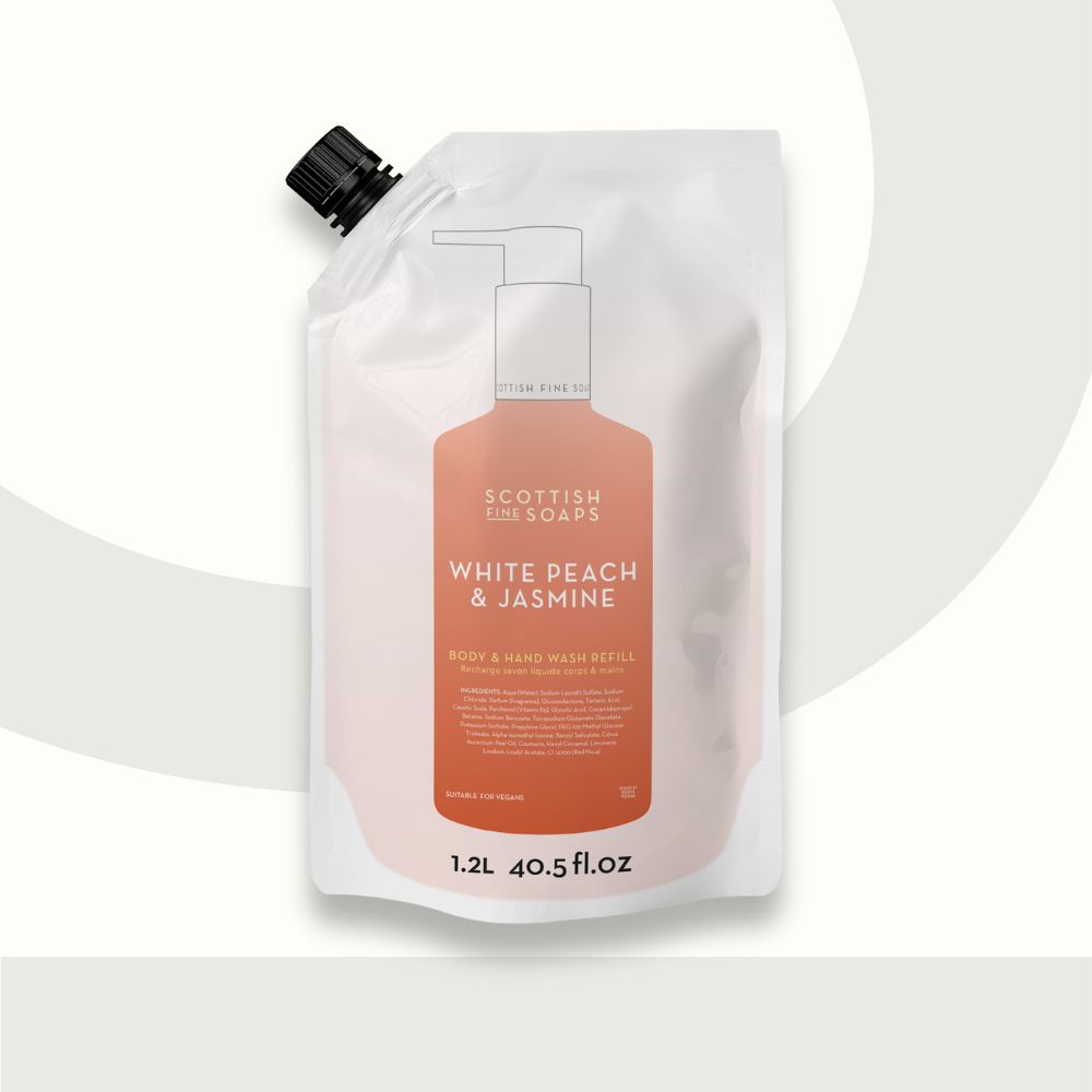 White Peach & Jasmine Body & Hand Wash 1.2L Refill