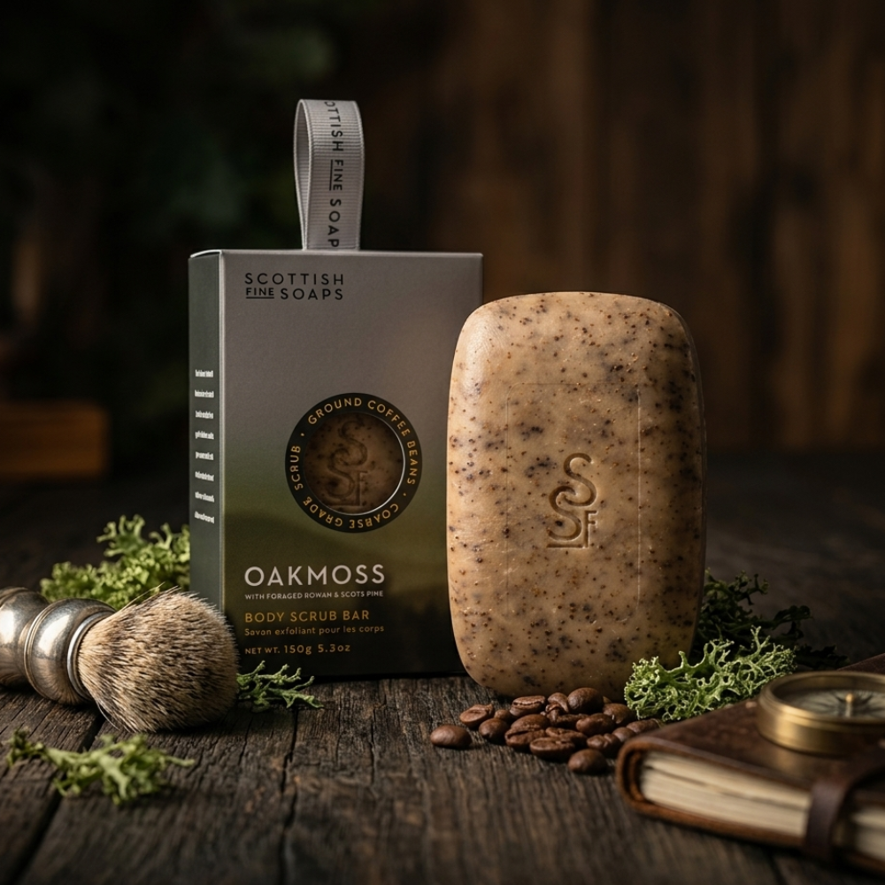 Oakmoss Body Scrub Bar 150 g