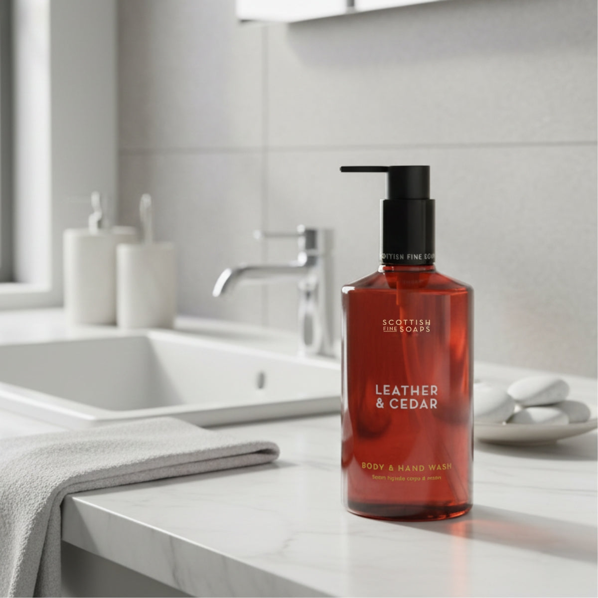 Leather & Cedar Body & Hand Wash 300 ml