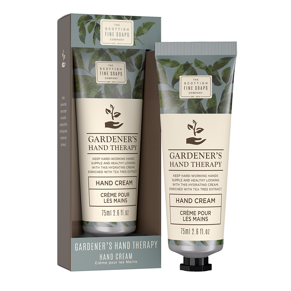 Gardeners hand deals cream