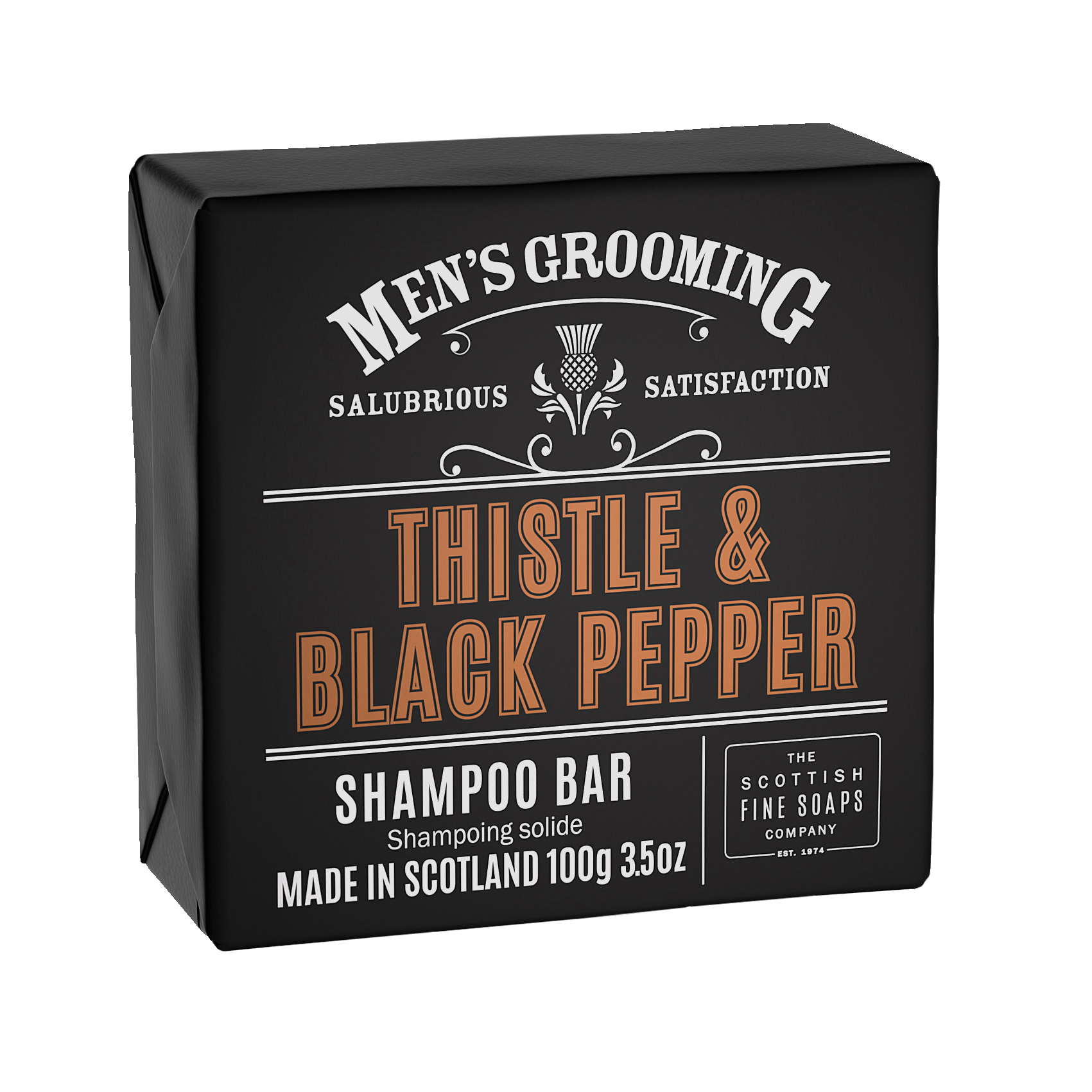 Thistle & Black Pepper Shampoo Bar Wrapped 100g