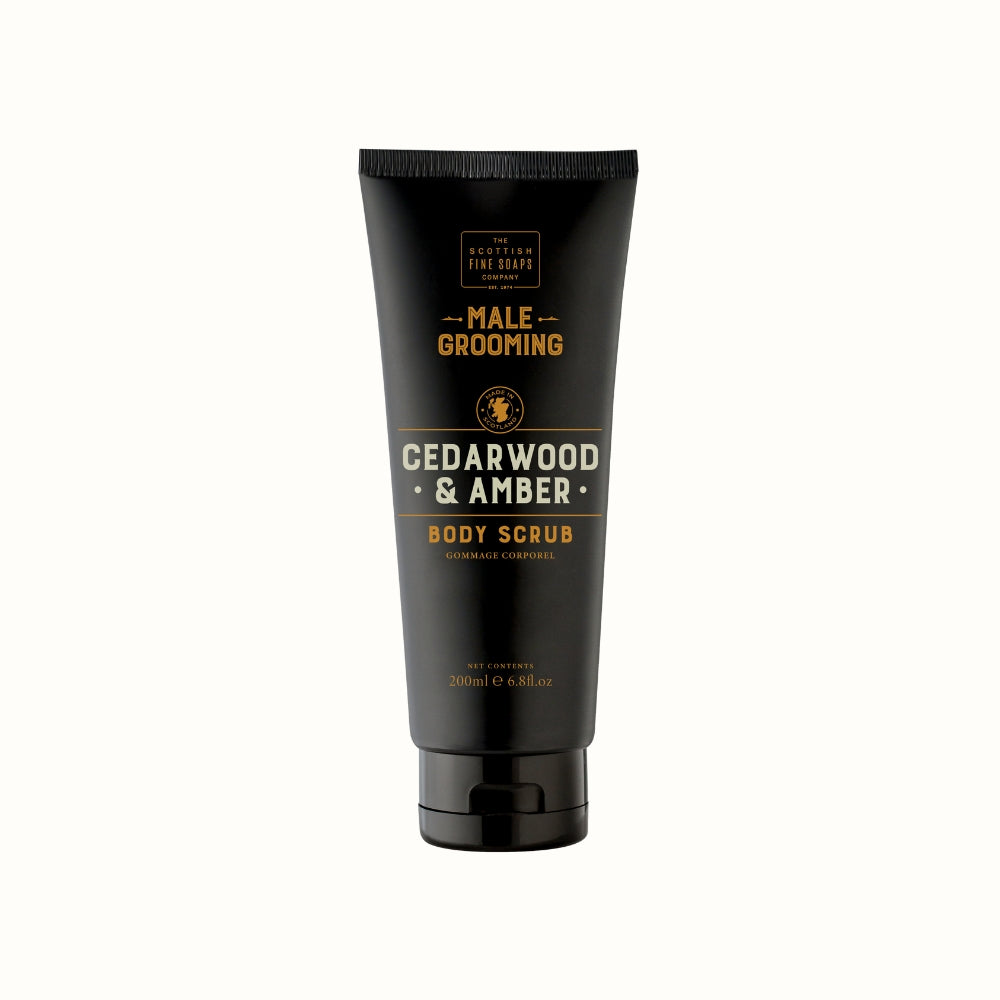 Male Grooming Cedarwood & Amber Body Scrub 200ml