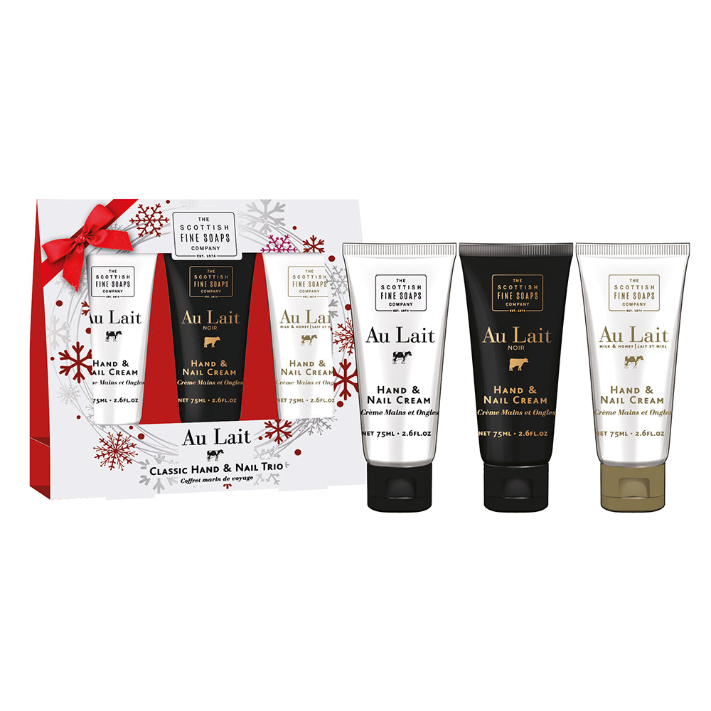 Au Lait Hand Cream Snowflake Trio 75ml each