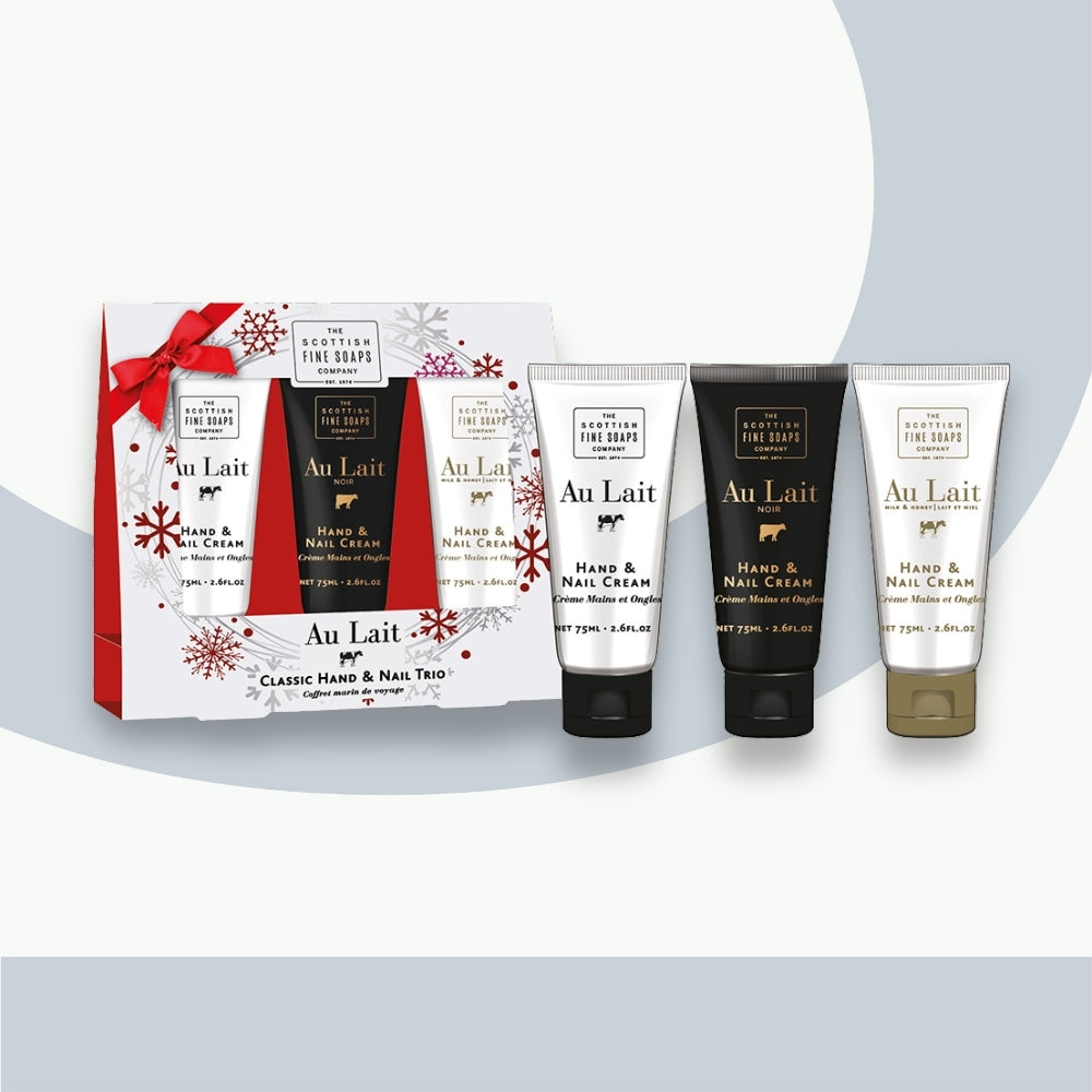 Au Lait Hand Cream Snowflake Trio 75ml each