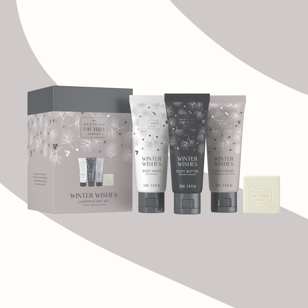Winter Wishes Gift cube (3x75ml tubes, 40g Luxury Soap)
