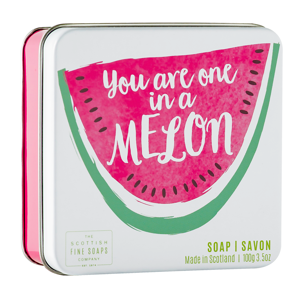 Melon Soap in a Tin